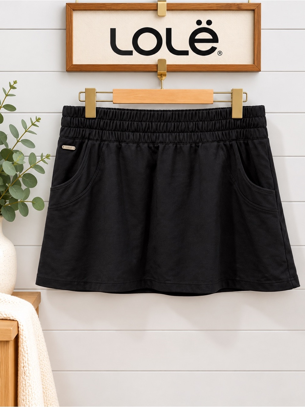 LOLË Black Sport Skirt Size L